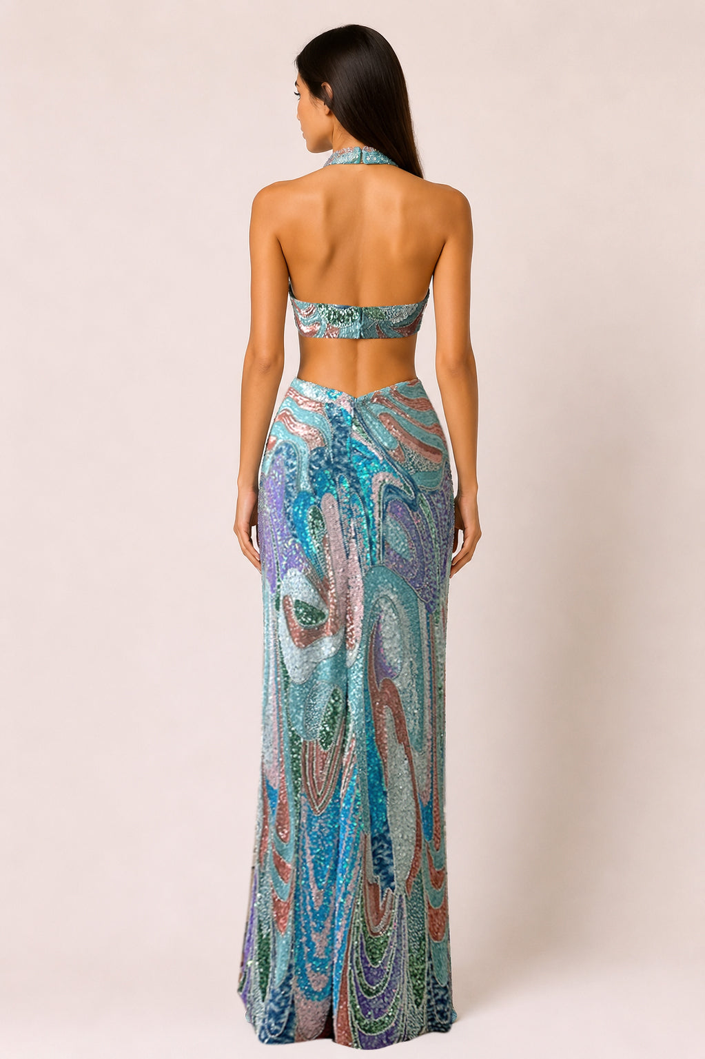 Riva Embellished Cutout Dress