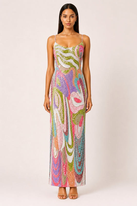 Riviera Embellished Maxi Dress